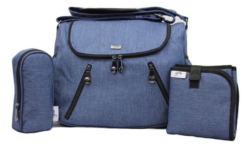 Great Expectations Nappy Bag Zoe Blue | Nappy Bags | Baby Bunting AU