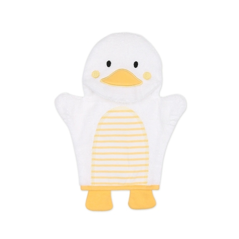 4Baby Hooded Towel & Wash Mitt Yellow Duck image 0 Large Image