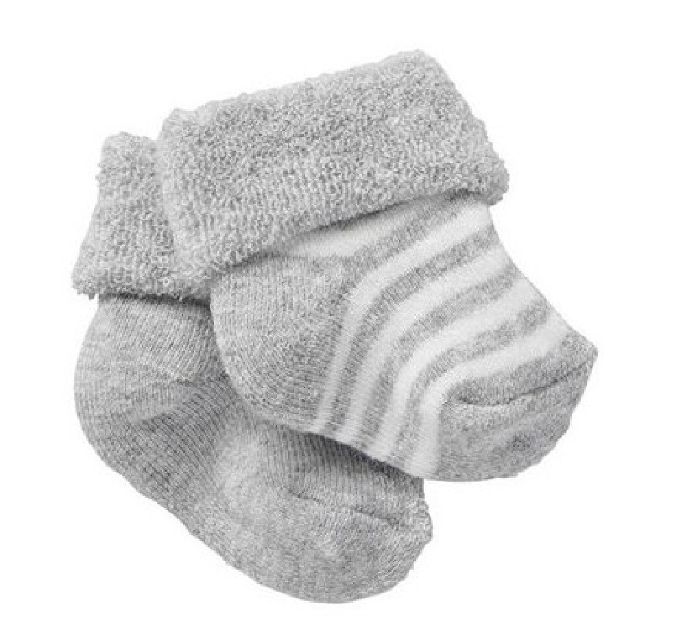 Bonds 2 Pack Wondersock Grey Marle | Baby Socks | Baby Bunting AU