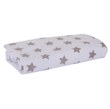 Playgro Cotton Jersey Waterproof Cot Fitted Sheet Grey/White image 0