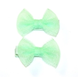 4Baby Mesh Bow Clips Mint image 0