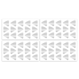4Baby Wall Decal Triangles Silver image 0