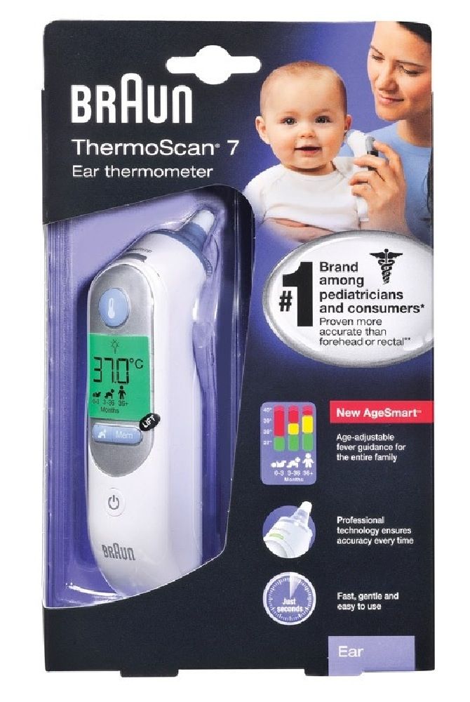 Braun IRT6520 Thermoscan 7 Thermometer (White) : : Health