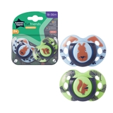Tommee Tippee Closer To Nature Soother - Fun Style - 18-36 Months - 2 Pack image 0