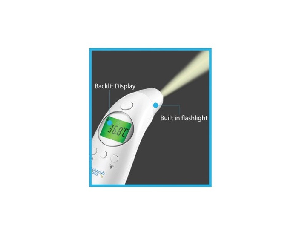 Cherub Baby Digital Ear & Forehead Thermometer 4in1 Thermometers