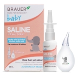 Brauer Baby Saline Nasal Spray 30ml With Aspirator image 0