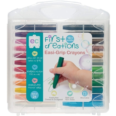 First Creations Easi-Grip Crayons Set Of 24 image 0 Large Image