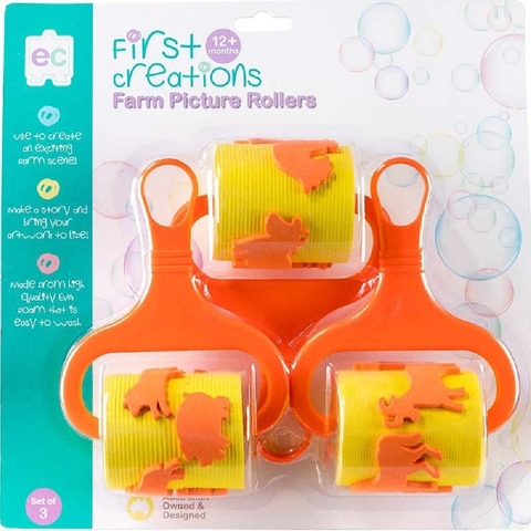 First Creations Farm Picture Rollers Set Of 3 image 0 Large Image