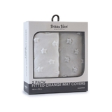 Bubba Blue Essentials Change Pad Cover White/Grey 2 Pack image 0
