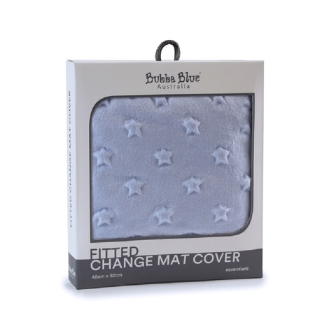 Bubba Blue Essentials Sherpa Change Pad Cover Blue image 0 Large Image
