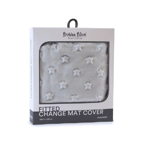 Bubba Blue Essentials Sherpa Change Pad Cover Grey image 0 Large Image
