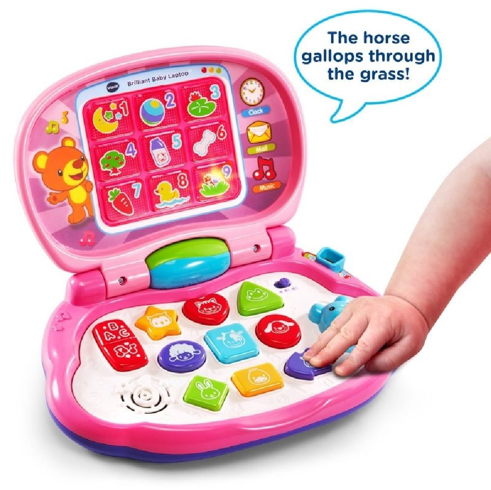 Voorafgaan Couscous Misbruik Vtech Baby Laptop Pink | Interactive Toys | Baby Bunting AU