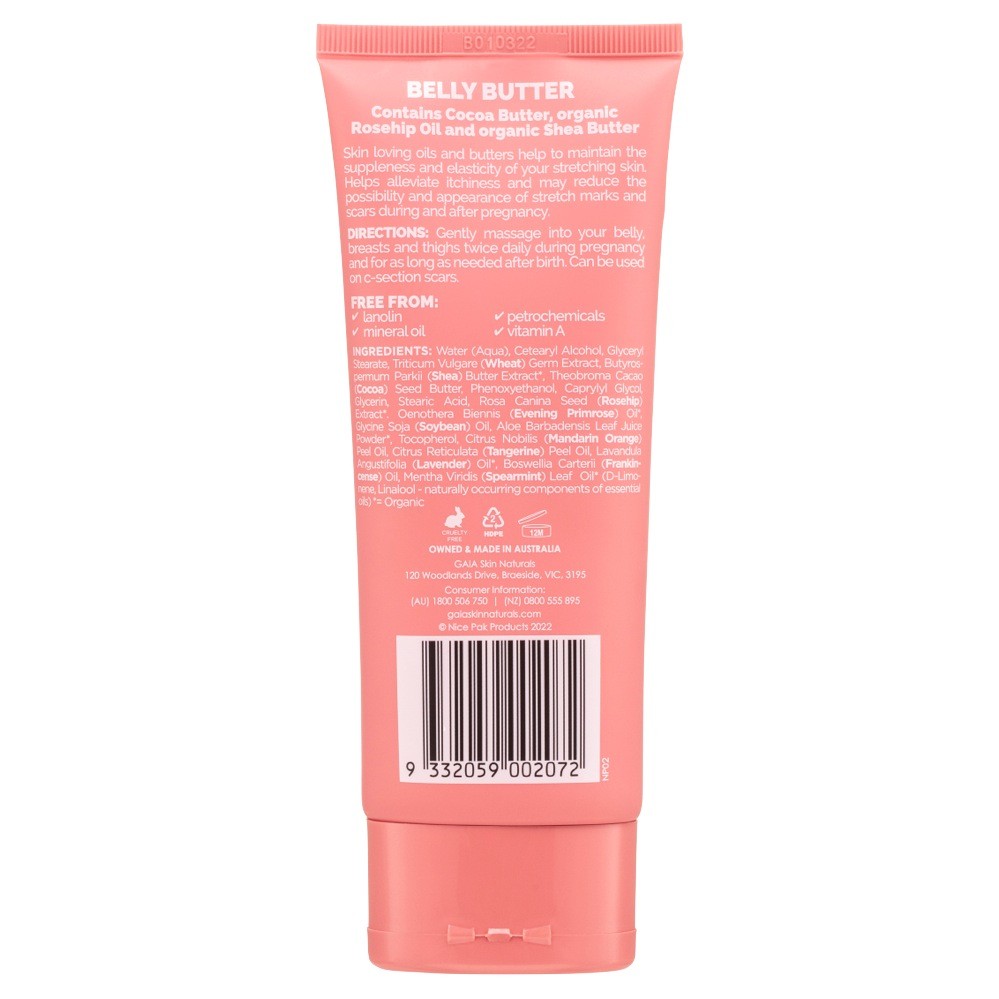 小袋成彬　butter gaia ep 5lack Gaia Skin & Body Belly Butter 150Ml | Baby Bunting NZ