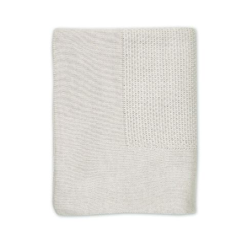Little Bamboo Knit Blanket Silver Small. image 0 Large Image
