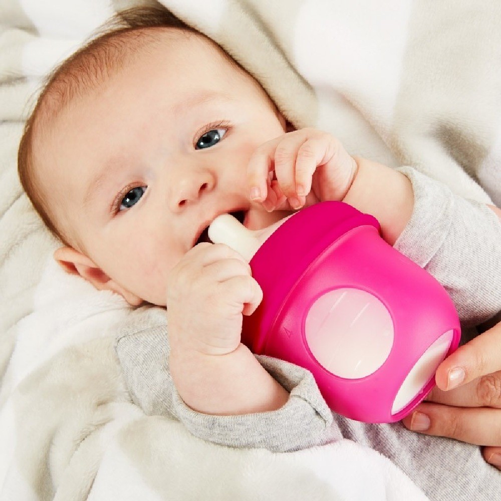 Boon Nursh Bottle 118ml Pink 3 Pack Warmers Baby Bunting AU