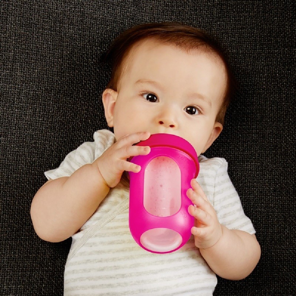 Boon Nursh Bottle 236ml Pink 3 Pack Warmers Baby Bunting AU