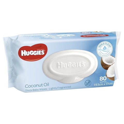 Huggies Wipes Coconut Scented 80 Pack image 0 Large Image