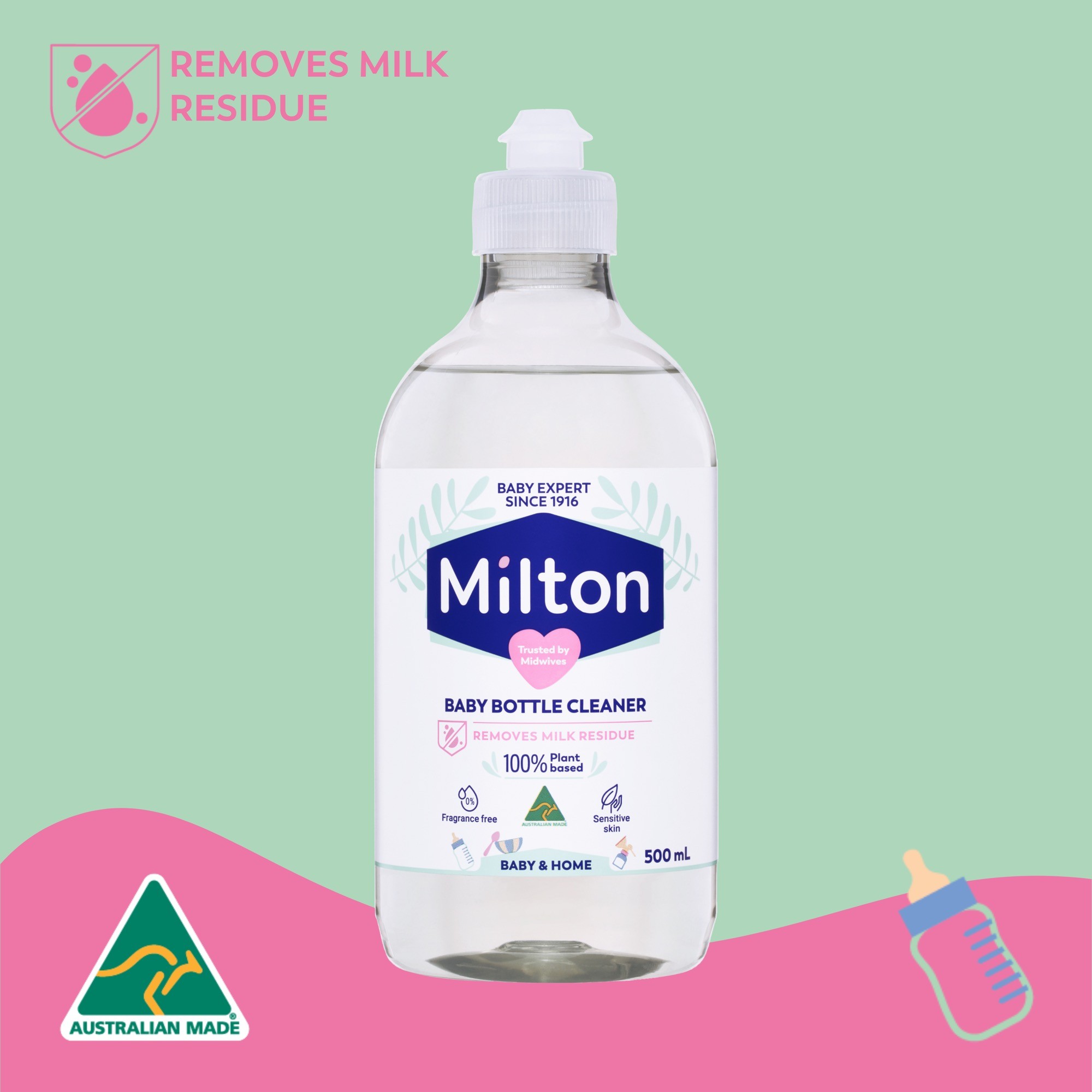 Milton Baby Bottle Cleaner 500ml Baby Bunting AU