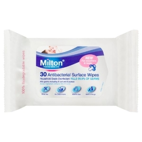 Milton Wipes Antibacterial Surface 30 Pack