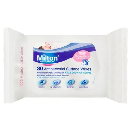 Milton Wipes Antibacterial Surface 30 Pack Baby Bunting AU