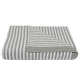 Living Textiles Knit Stripe Blanket Grey image 0