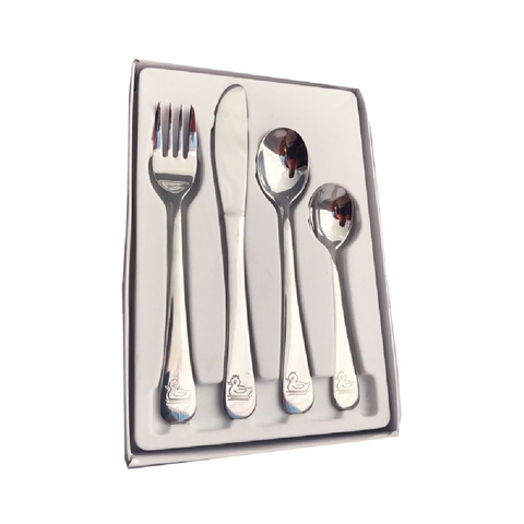 Memories 4 Piece Set Cutlery Set Stainless Steel Duck image 0 Large Image