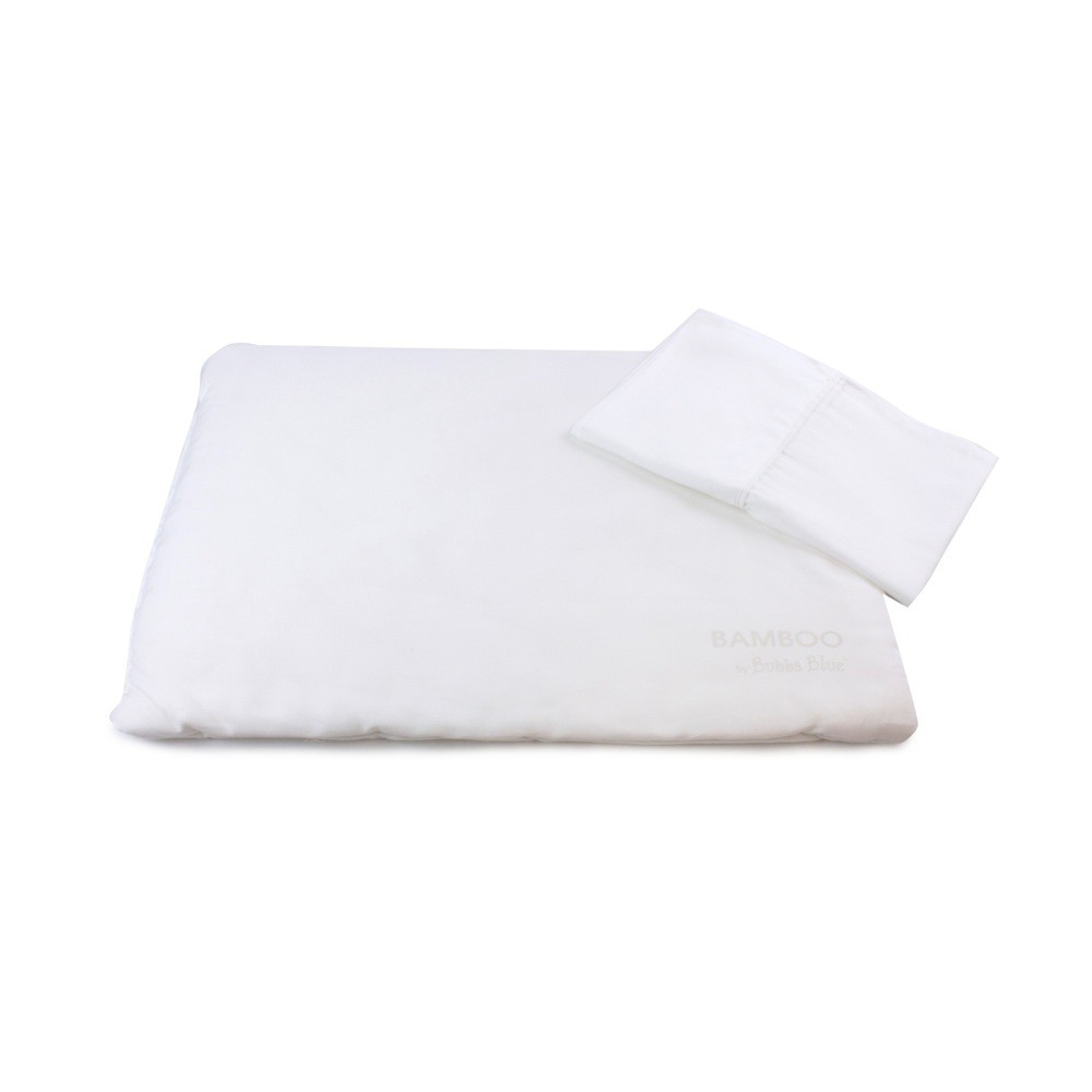 Bubba Blue Bamboo Pillow White Cot & Pillows Baby
