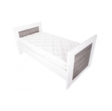 Love N Care Lucca Cot Bed White / Ash image 1