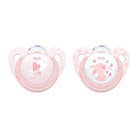 NUK Soother - Baby Rose - 0-6 Months - 2 Pack