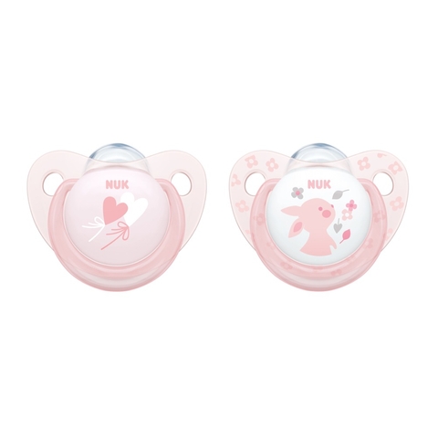 NUK Soother - Baby Rose - 0-6 Months - 2 Pack image 0 Large Image