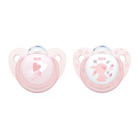 NUK Soother - Baby Rose - 6-18 Months - 2 Pack