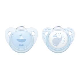 NUK Soother - Baby Blue - 0-6 Months - 2 Pack