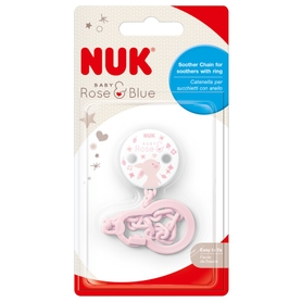 NUK Soother Chain - Baby Rose