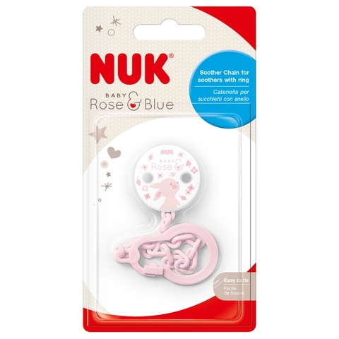 NUK Soother Chain - Baby Rose image 0 Large Image