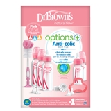 Dr Browns Options+ Bottle Narrow Neck Gift Set Pink image 0