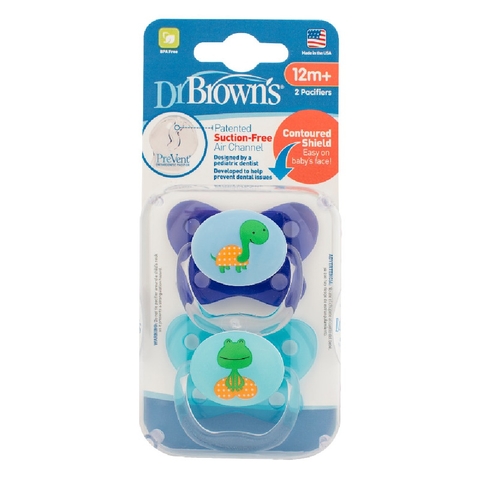 Dr Browns Soother Prevent Contoured Stage 3 12Mth+ Blue image 0 Large Image