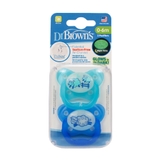 Dr Browns Soother Prevent Glow in the Dark Stage 1 0-6Mth+ Blue image 0