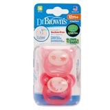 Dr Browns Soother Prevent Glow in the Dark Stage 3 12Mth+ Pink image 0