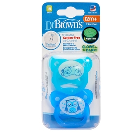Dr Browns Soother Prevent Glow in the Dark Stage 3 12Mth+ Blue