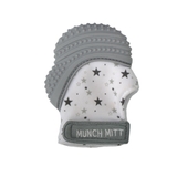 Malarkey Munch Mitt Teething Mitten Grey Stars image 0