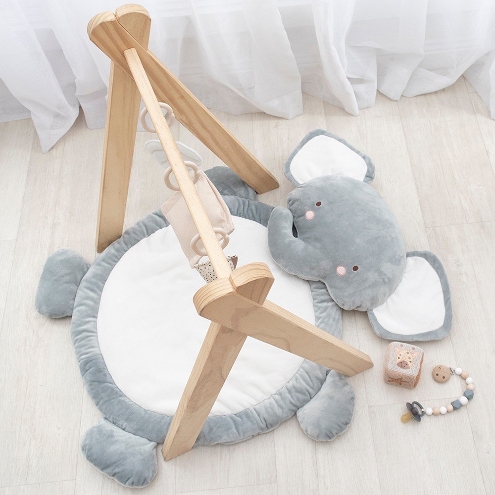 Living Textiles Character Playmat Elephant Grey Play Mats & Rugs