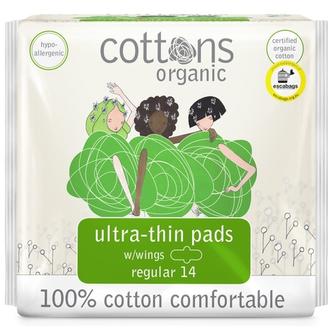 Cottons Ultra Thin Pads Regular 14 Pack image 0 Large Image