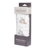 The Little Linen Company Muslin Giraffe Friends image 1