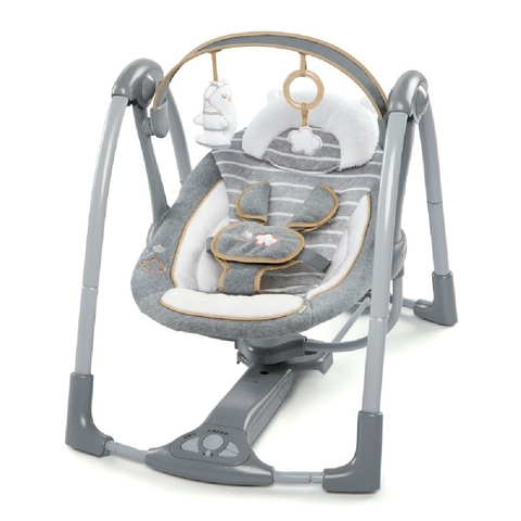 Ingenuity Boutique Collection Swing N Go Portable Swing Bella Teddy image 0 Large Image