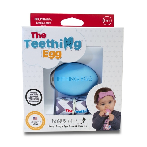 The Teething Egg Teether Blue image 0 Large Image