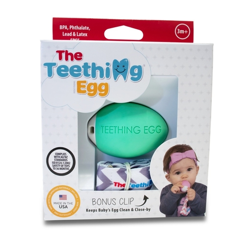 The Teething Egg Teether Mint Green image 0 Large Image