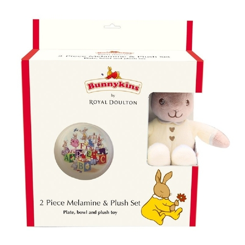 Bunnykins Melamine & Plush Gift Set Cream image 0 Large Image