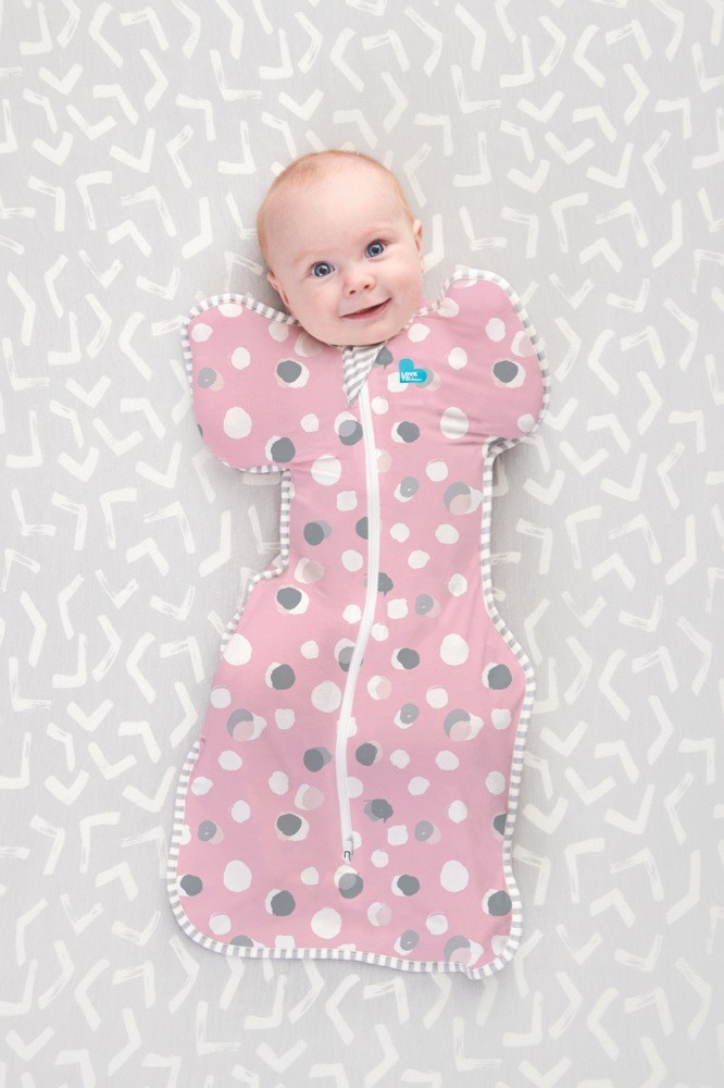 Love To Dream Swaddle Up Original 1.0 Tog Polkadots Pink Small
