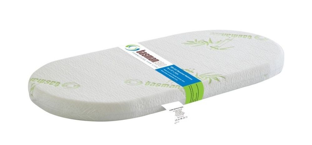 tasman eco bassinet mattress size