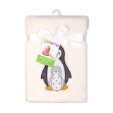 4Baby Fleece Blanket Penguin Applique image 1